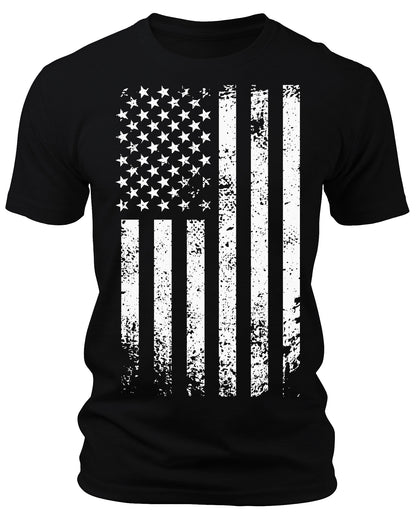 Men's Graphic T Shirts - Patriotic Short Sleeve Crewneck Shirts