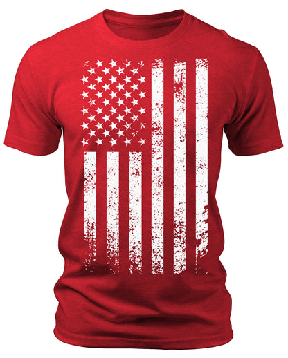 Men's Graphic T Shirts - Patriotic Short Sleeve Crewneck Shirts