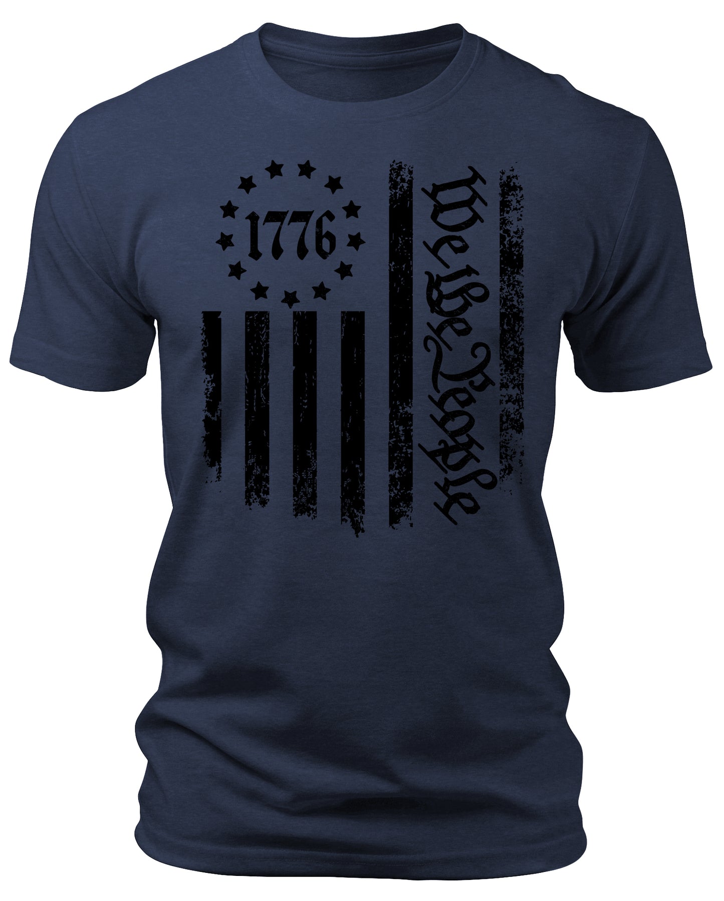 Men's  1776 T-Shirts We The People Patriotic Short Sleeve Crewneck Graphic Tees