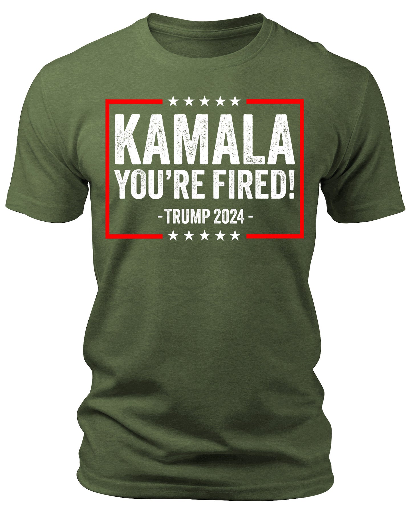 Men's Kamala You're Fired T-Shirts Patriotic Short Sleeve Crewneck Graphic Tees