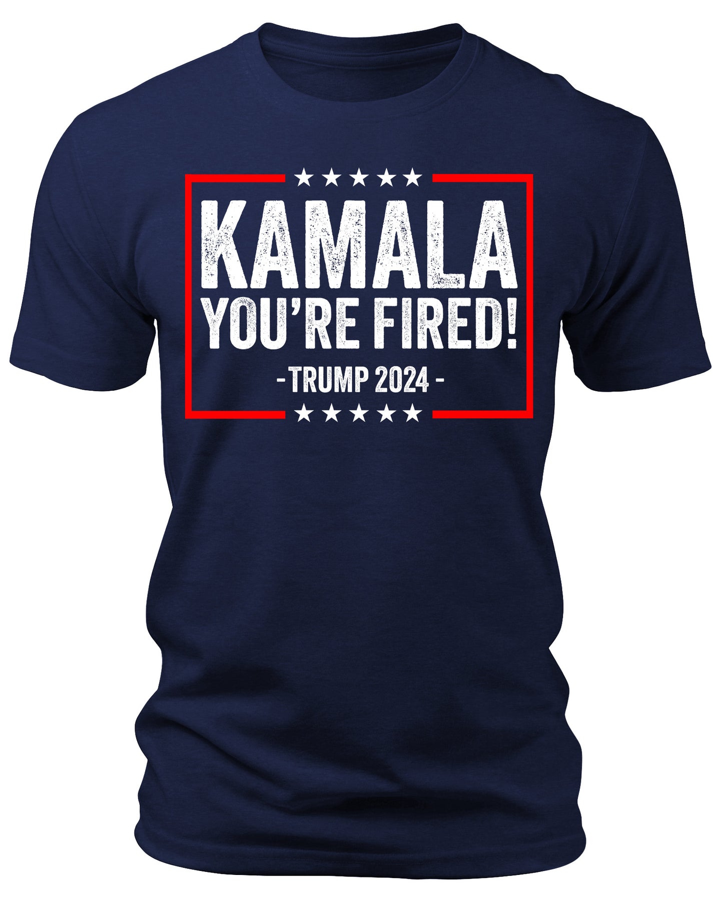 Men's Kamala You're Fired T-Shirts Patriotic Short Sleeve Crewneck Graphic Tees