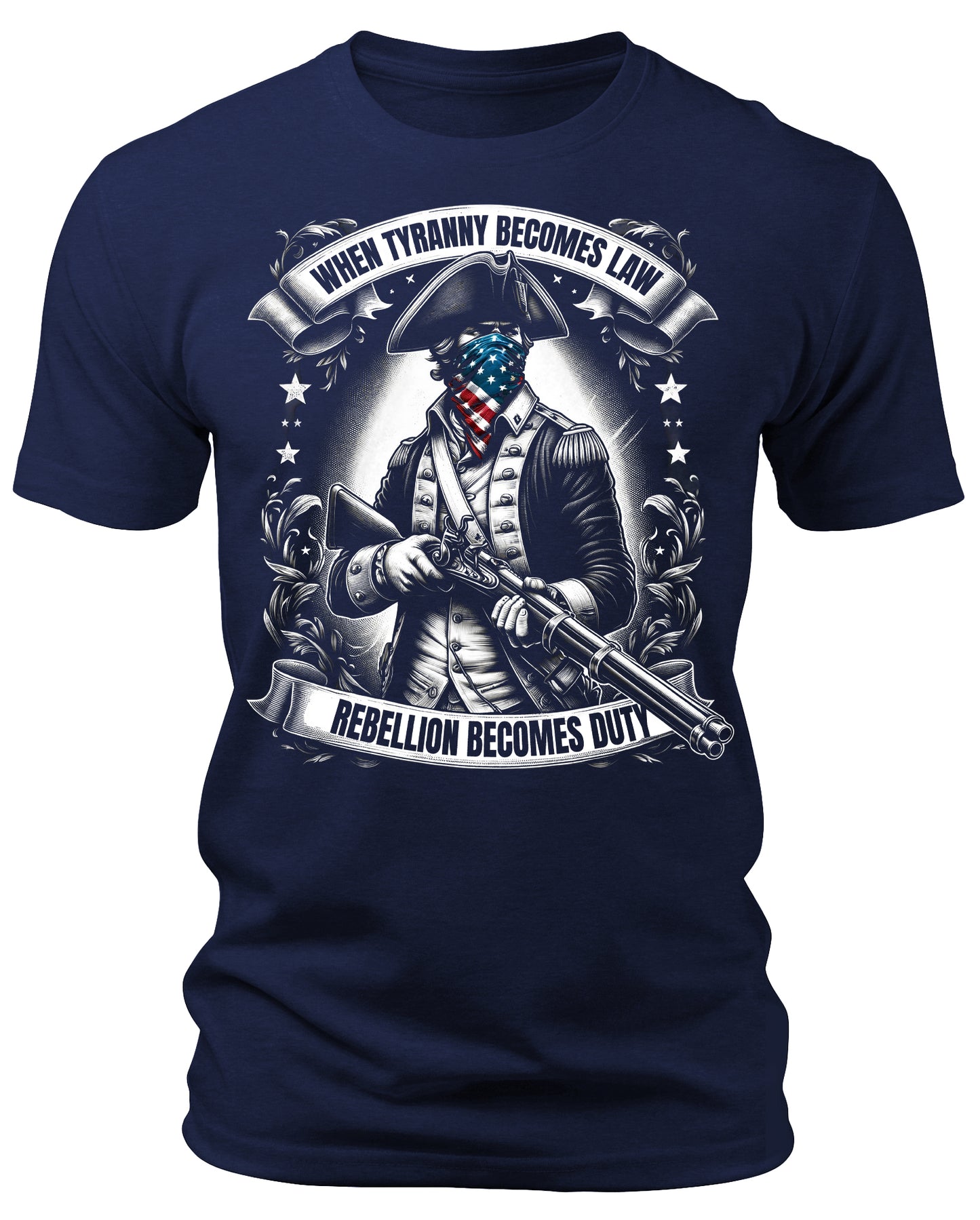 Men's Graphic T Shirts - When Tyranny Becomes Law Short Sleeve Crewneck Shirt