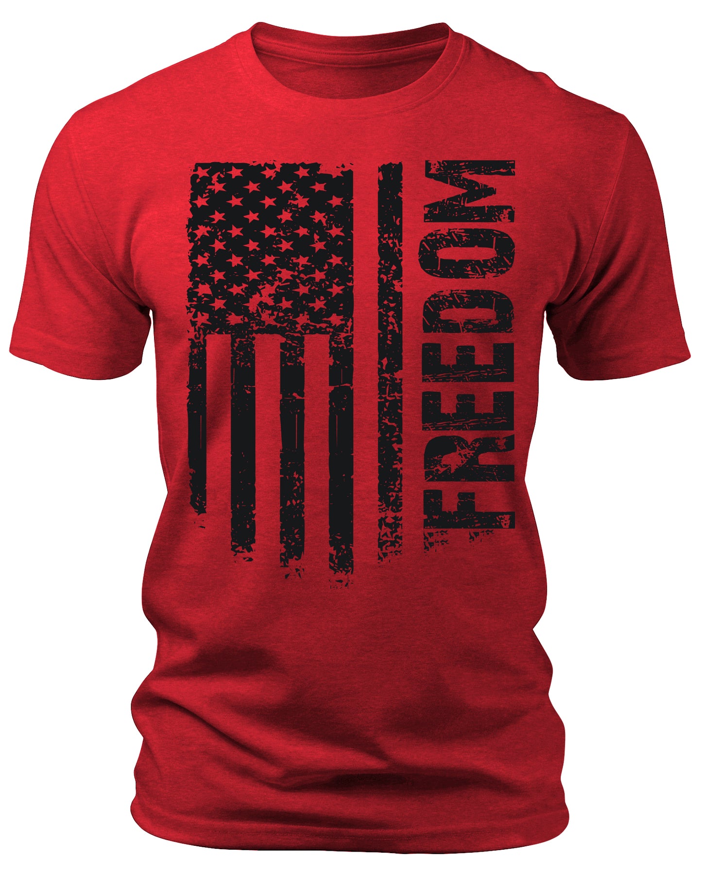 Men's Flag T-Shirts Patriotic Freedom Short Sleeve Crewneck Graphic Tees