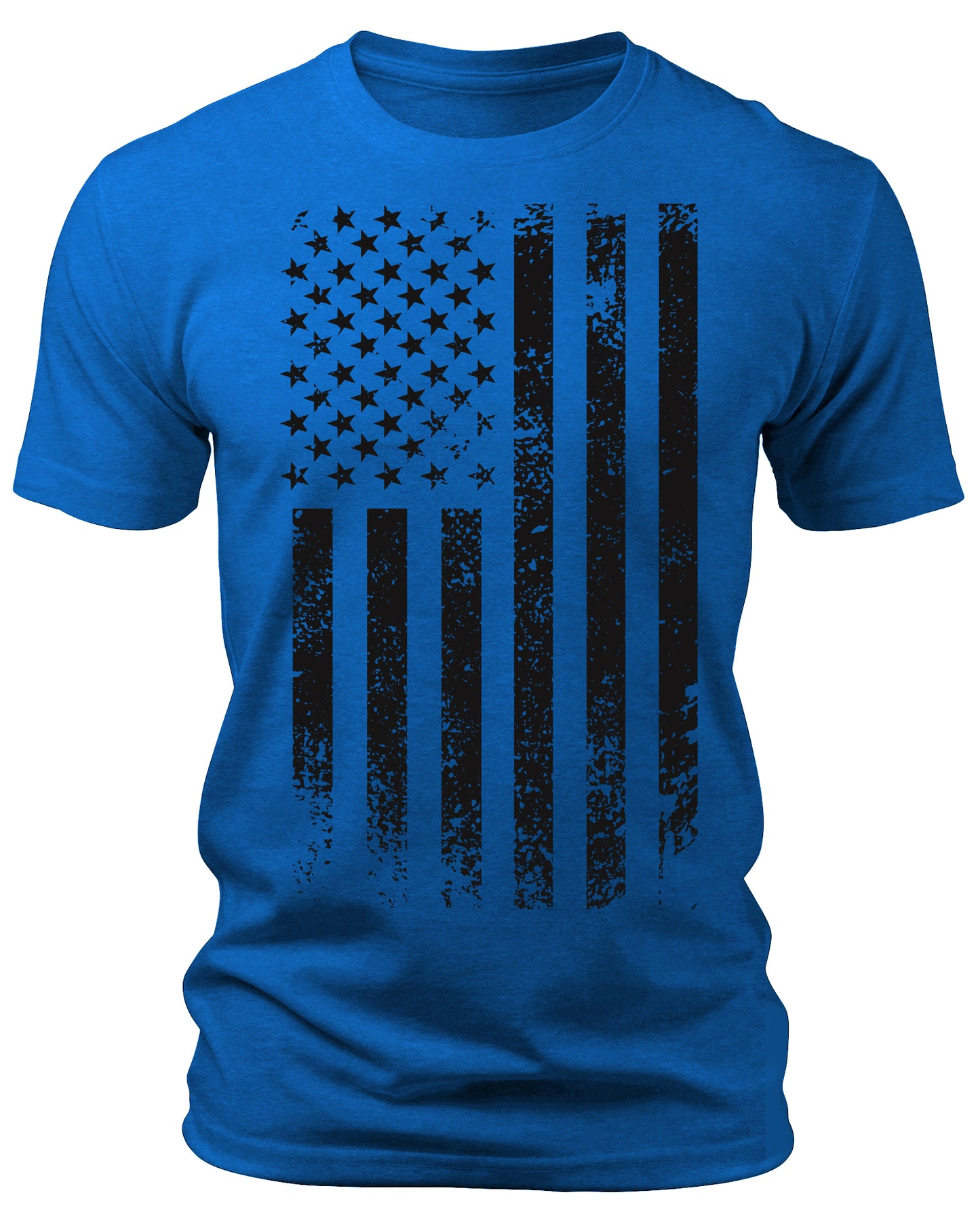 Men's Graphic T Shirts - Black Flag Patriotic Short Sleeve Crewneck Shirts