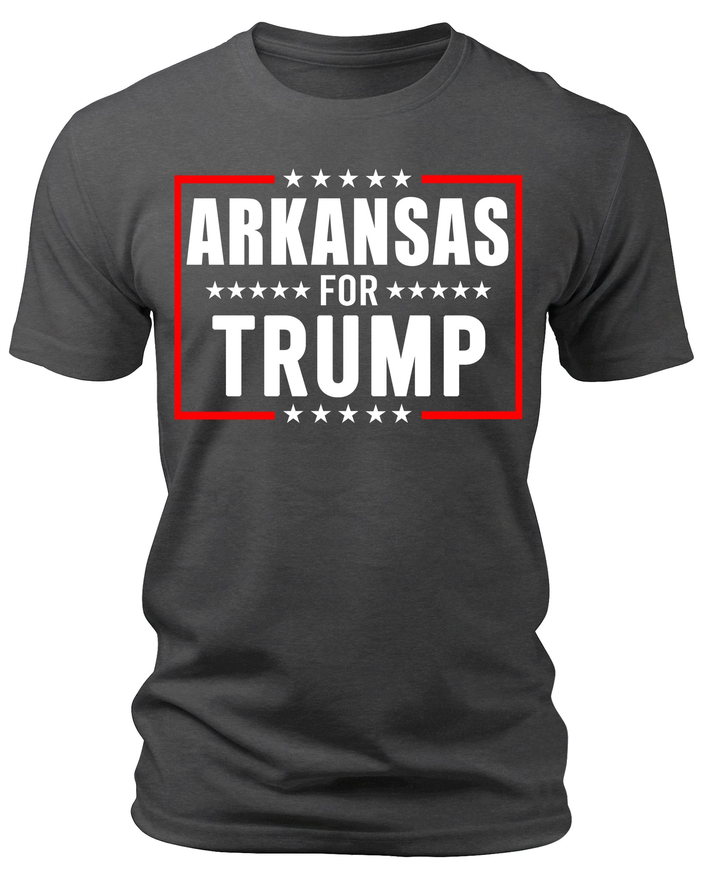 Men's Arkansas for Trump 2024 T-Shirts Short Patriotic Sleeve Crewneck Graphic Tees