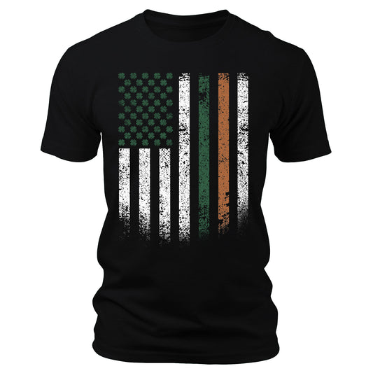 American Shamrock Flag Patriotic St. Patrick's Day T-Shirt