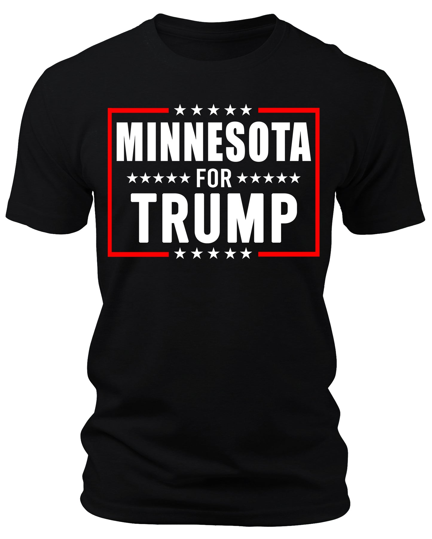 Men's Minnesota for Trump 2024 T-Shirts Short Patriotic Sleeve Crewneck Graphic Tees