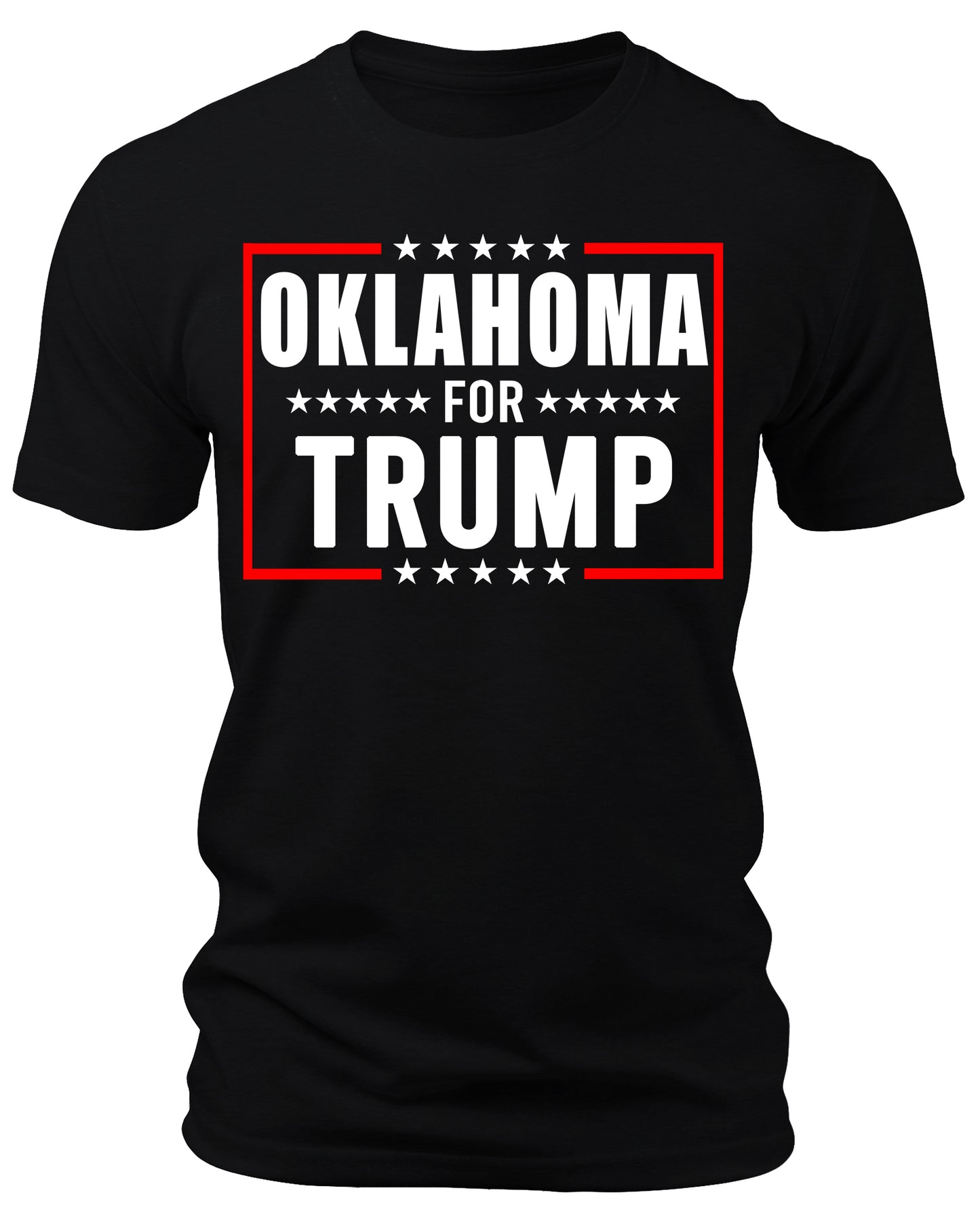 Men's Oklahoma for Trump 2024 T-Shirts Short Patriotic Sleeve Crewneck Graphic Tees