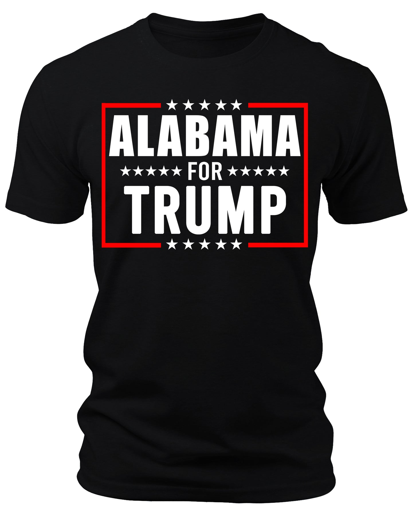 Men's Alabama for Trump 2024 T-Shirts Short Patriotic Sleeve Crewneck Graphic Tees