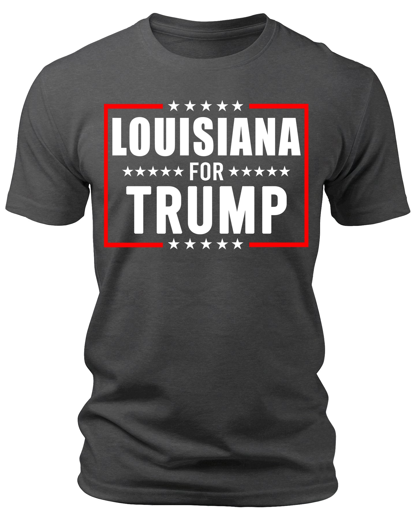 Men's Louisiana for Trump 2024 T-Shirts Short Patriotic Sleeve Crewneck Graphic Tees