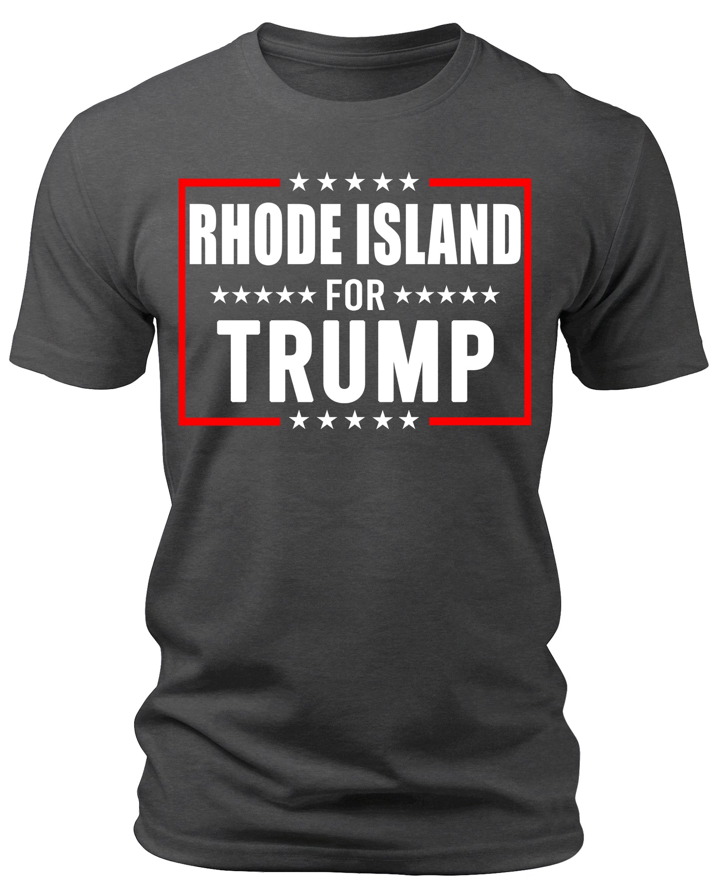 Men's Rhode Island for Trump 2024 T-Shirts Short Patriotic Sleeve Crewneck Graphic Tees