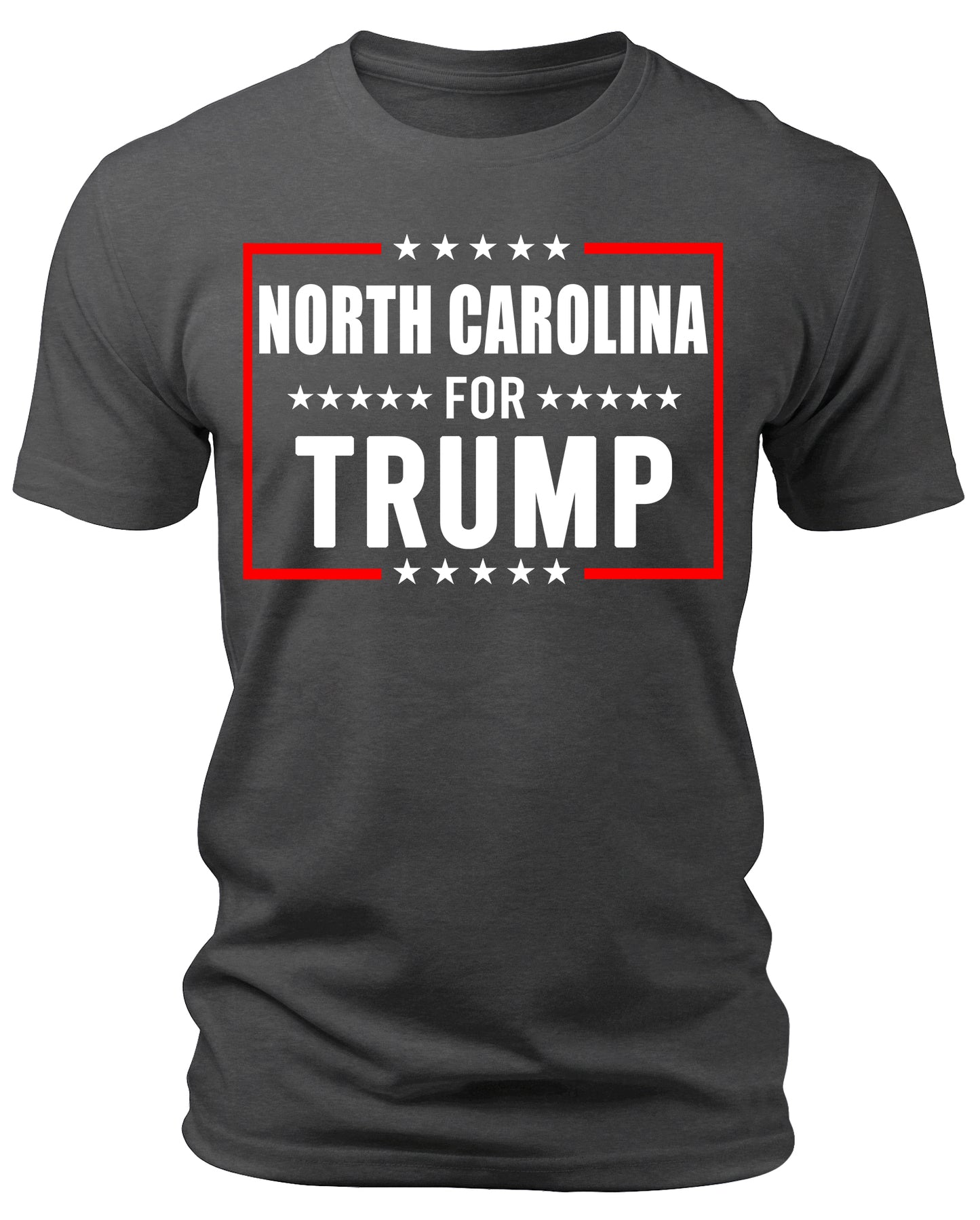 Men's North Carolina for Trump 2024 T-Shirts Short Patriotic Sleeve Crewneck Graphic Tees