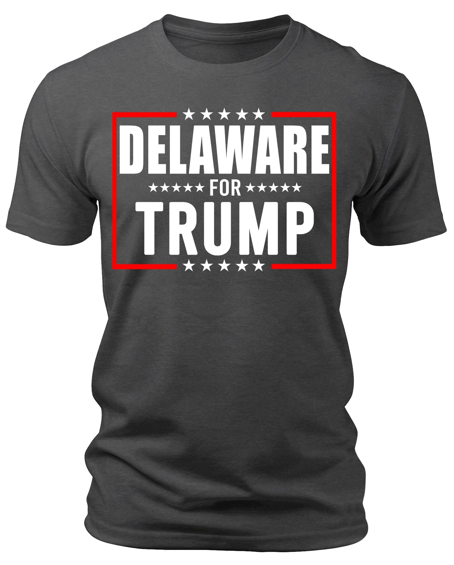 Men's Delaware for Trump 2024 T-Shirts Short Patriotic Sleeve Crewneck Graphic Tees