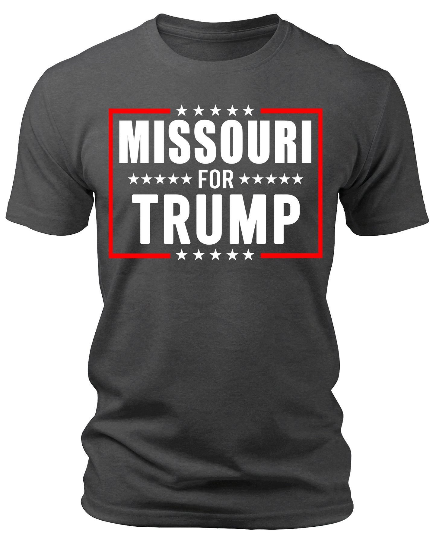 Men's Missouri for Trump 2024 T-Shirts Short Patriotic Sleeve Crewneck Graphic Tees