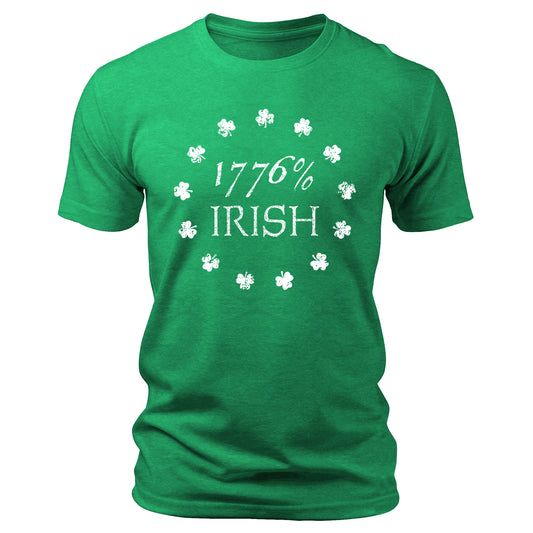 1776 Irish St Patricks Day Shirt American Patriotic Graphic Tee