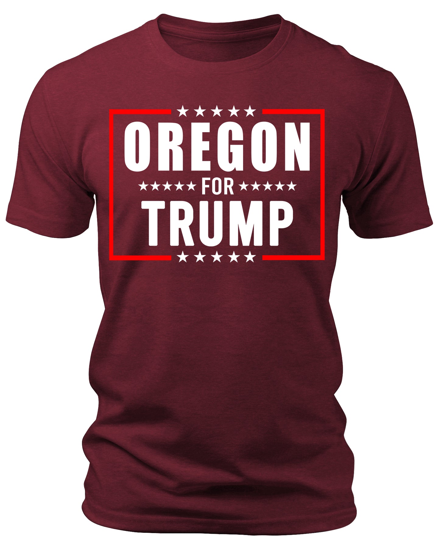 Men's Oregon for Trump 2024 T-Shirts Short Patriotic Sleeve Crewneck Graphic Tees