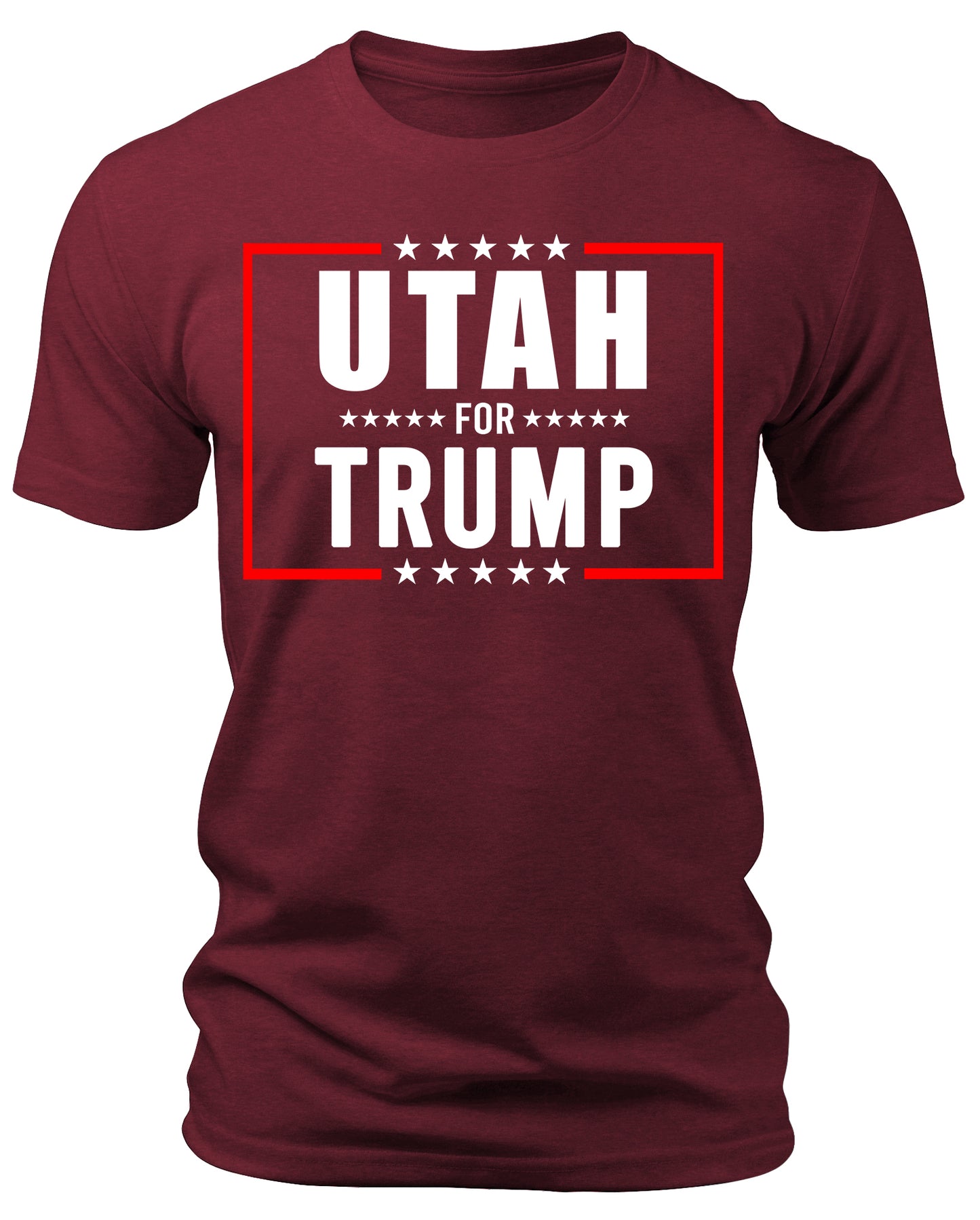 Men's Utah for Trump 2024 T-Shirts Short Patriotic Sleeve Crewneck Graphic Tees