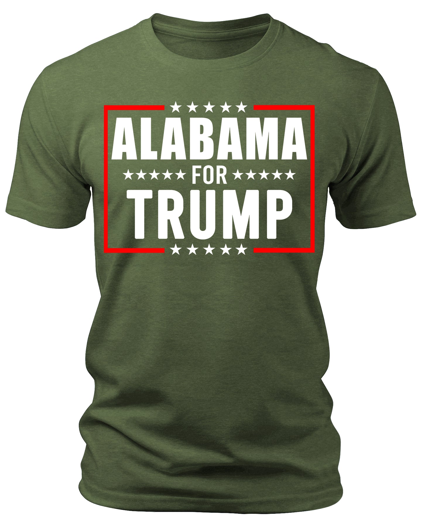 Men's Alabama for Trump 2024 T-Shirts Short Patriotic Sleeve Crewneck Graphic Tees