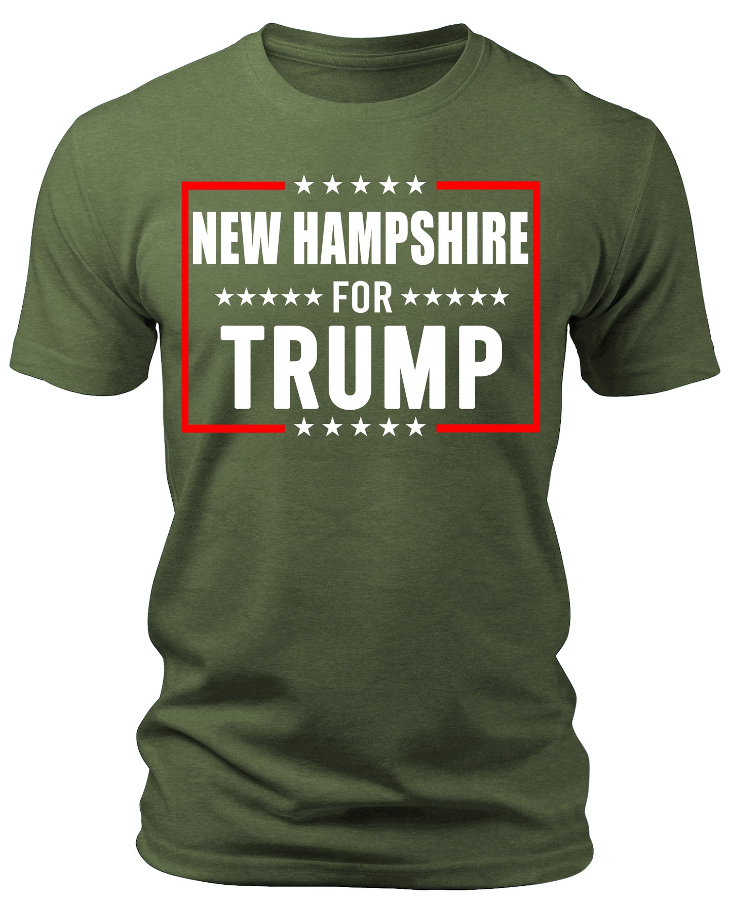 Men's New Hampshire for Trump 2024 T-Shirts Short Patriotic Sleeve Crewneck Graphic Tees