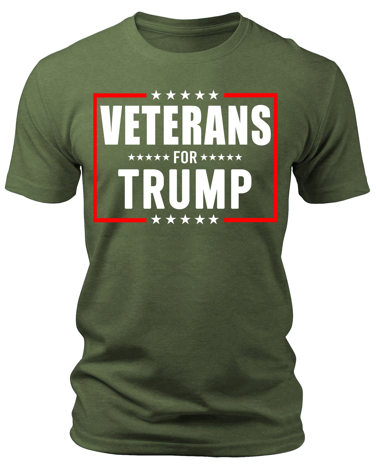 Men's Veterans for Trump 2024 T-Shirts Short Patriotic Sleeve Crewneck Graphic Tees