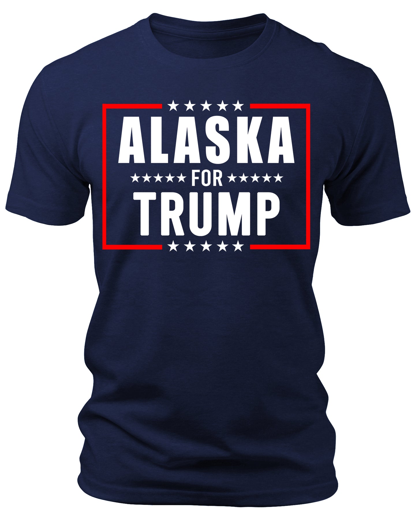 Men's Alaska for Trump 2024 T-Shirts Short Patriotic Sleeve Crewneck Graphic Tees