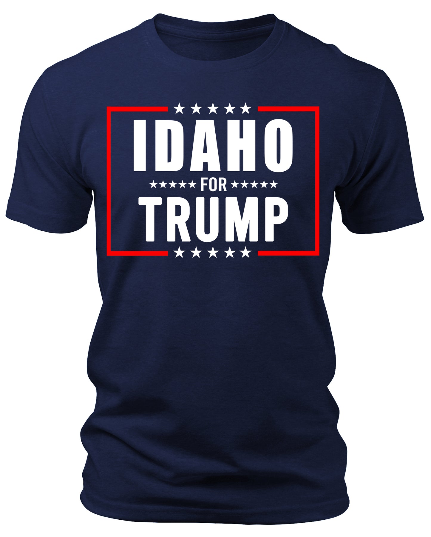 Men's Idaho for Trump 2024 T-Shirts Short Patriotic Sleeve Crewneck Graphic Tees