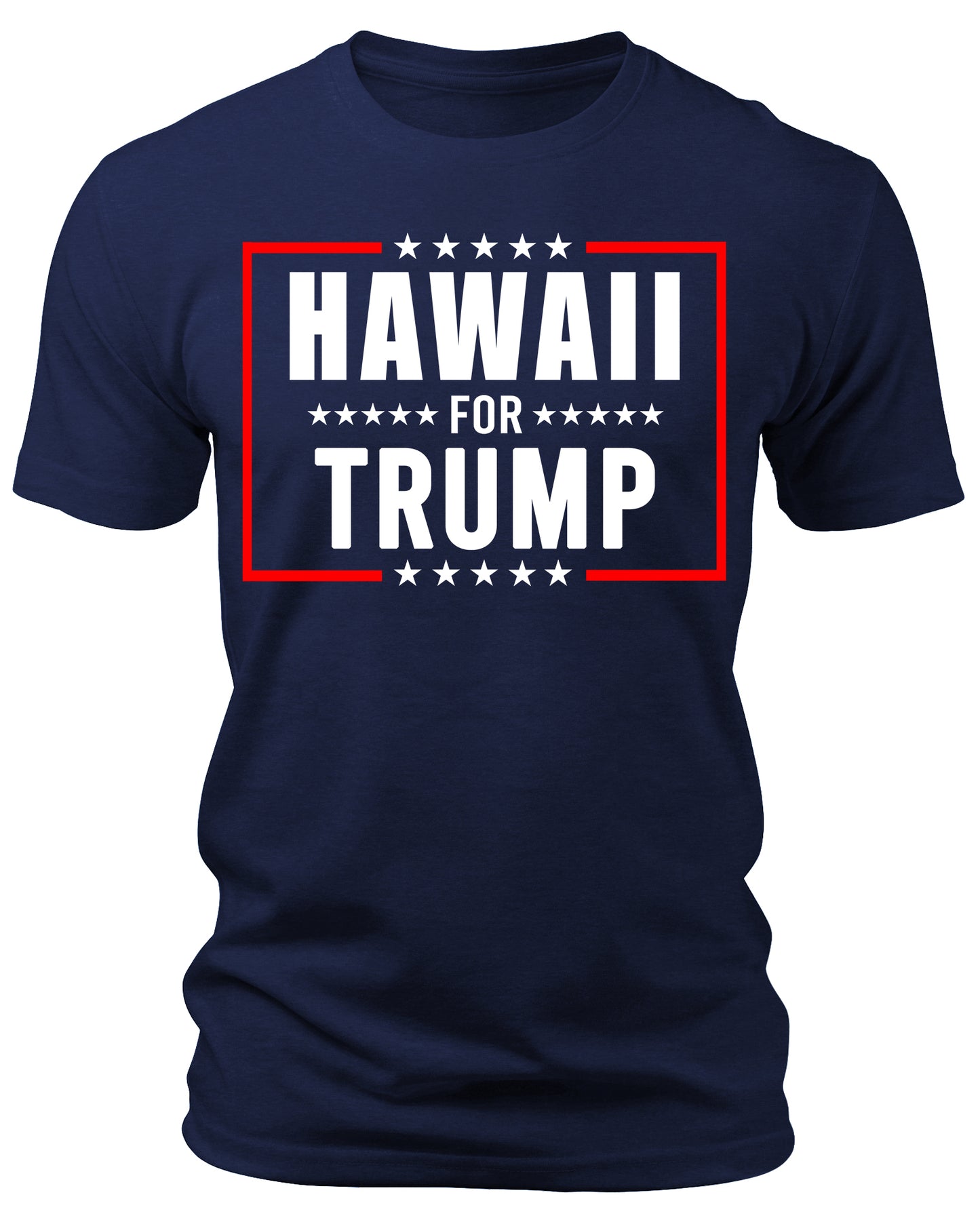 Men's Hawaii for Trump 2024 T-Shirts Short Patriotic Sleeve Crewneck Graphic Tees