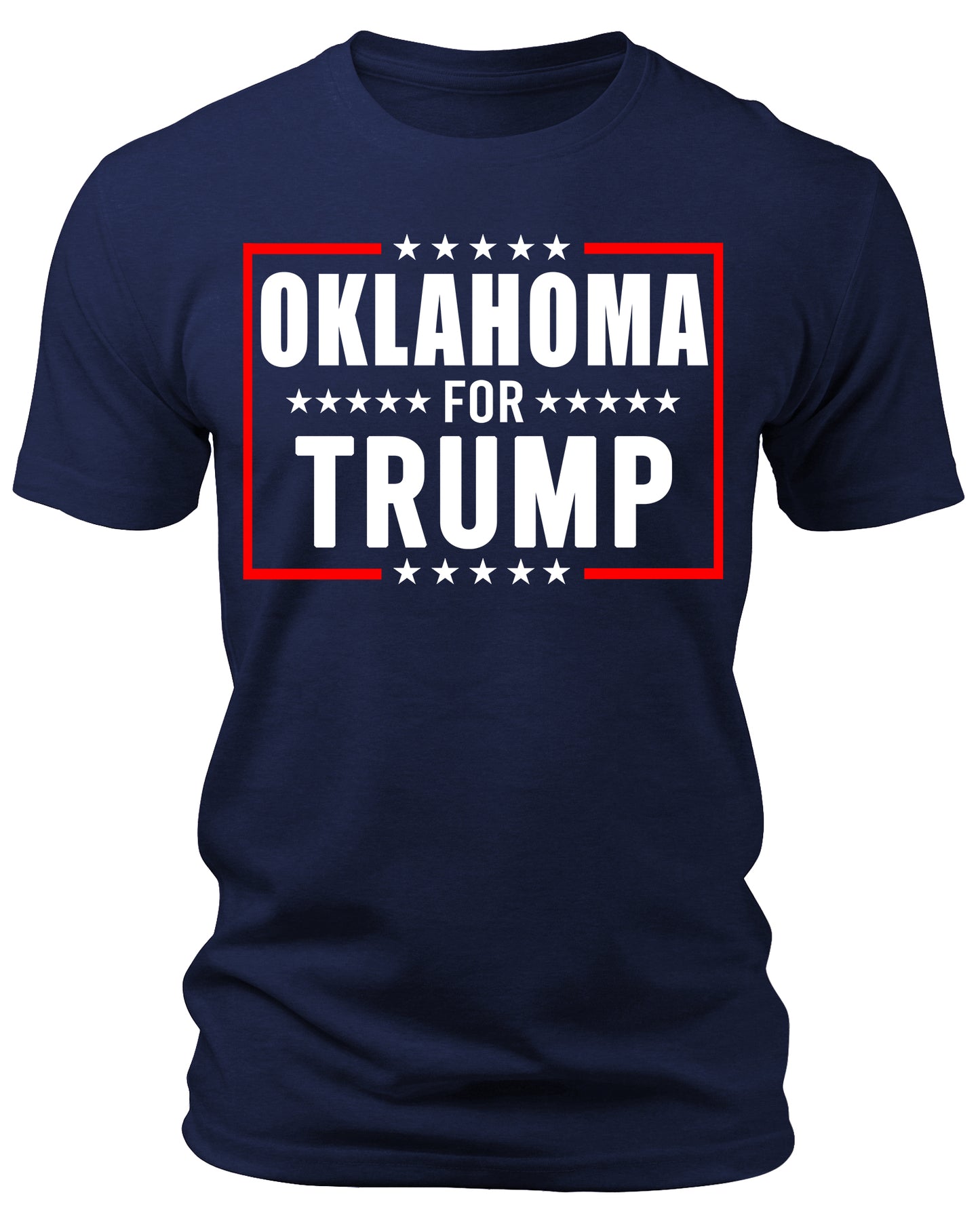 Men's Oklahoma for Trump 2024 T-Shirts Short Patriotic Sleeve Crewneck Graphic Tees