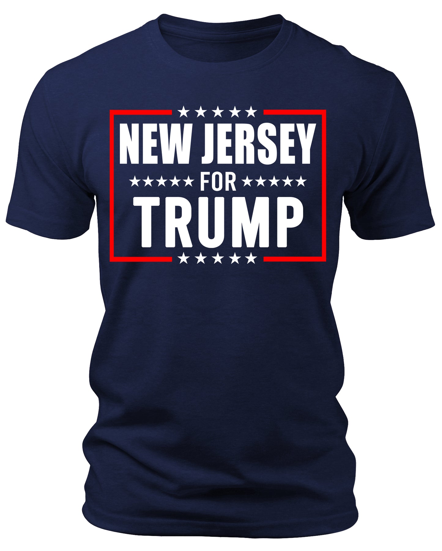 Men's New Jersey for Trump 2024 T-Shirts Short Patriotic Sleeve Crewneck Graphic Tees