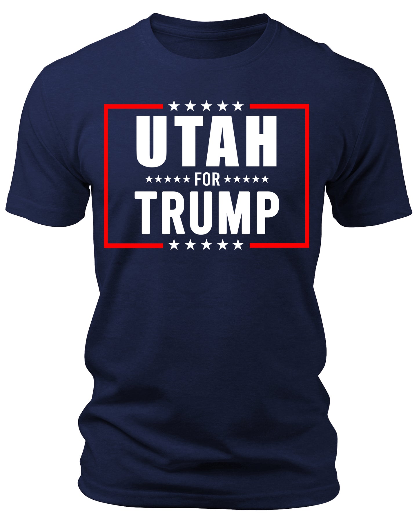 Men's Utah for Trump 2024 T-Shirts Short Patriotic Sleeve Crewneck Graphic Tees