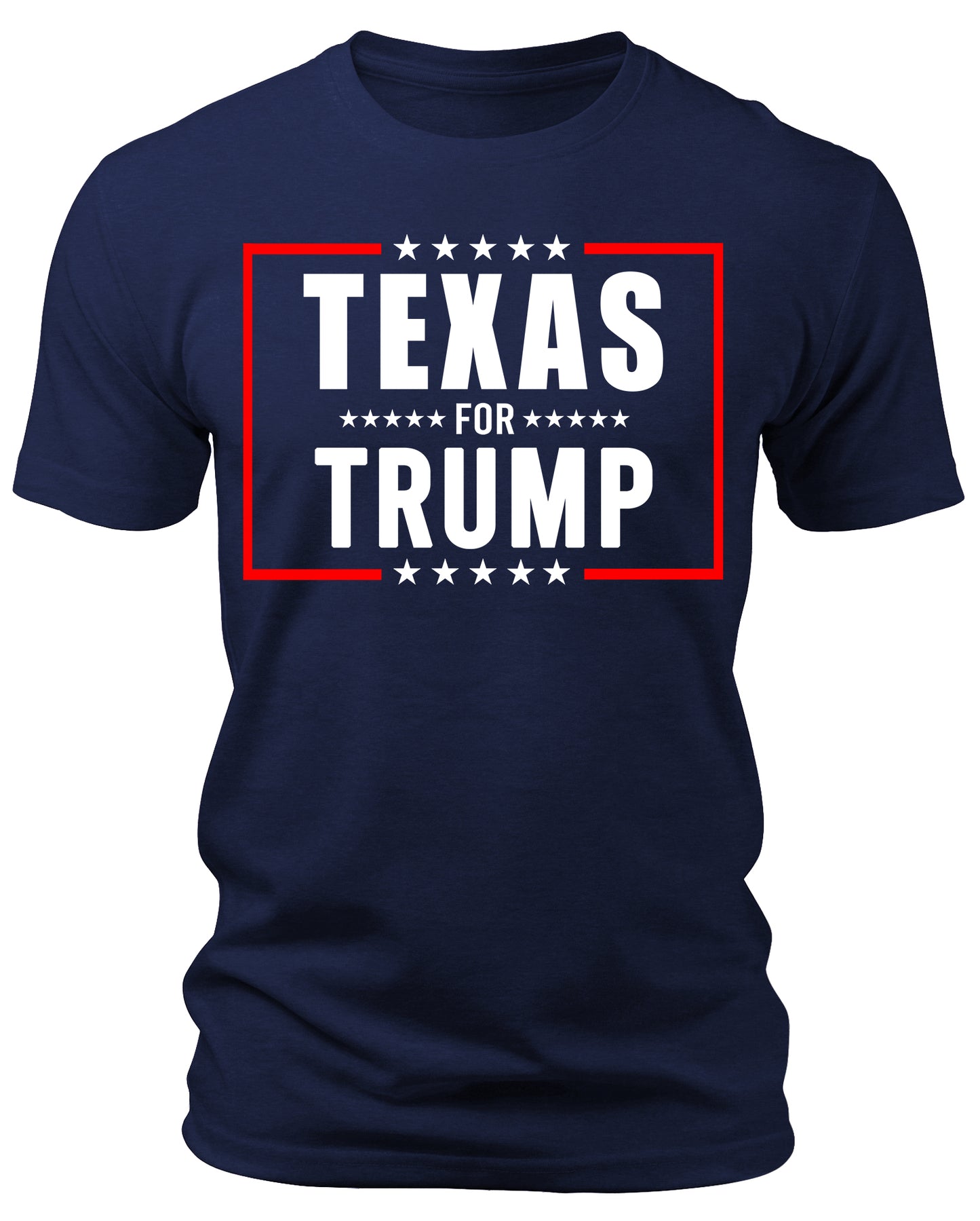 Men's Texas for Trump 2024 T-Shirts Short Patriotic Sleeve Crewneck Graphic Tees