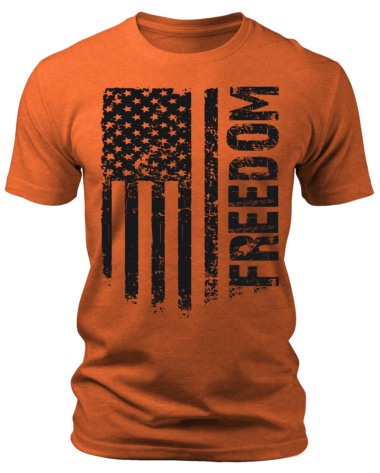 Men's Flag T-Shirts Patriotic Freedom Short Sleeve Crewneck Graphic Tees