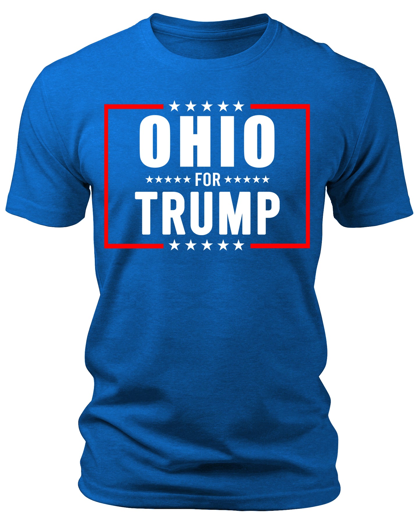 Men's Ohio for Trump 2024 T-Shirts Short Patriotic Sleeve Crewneck Graphic Tees