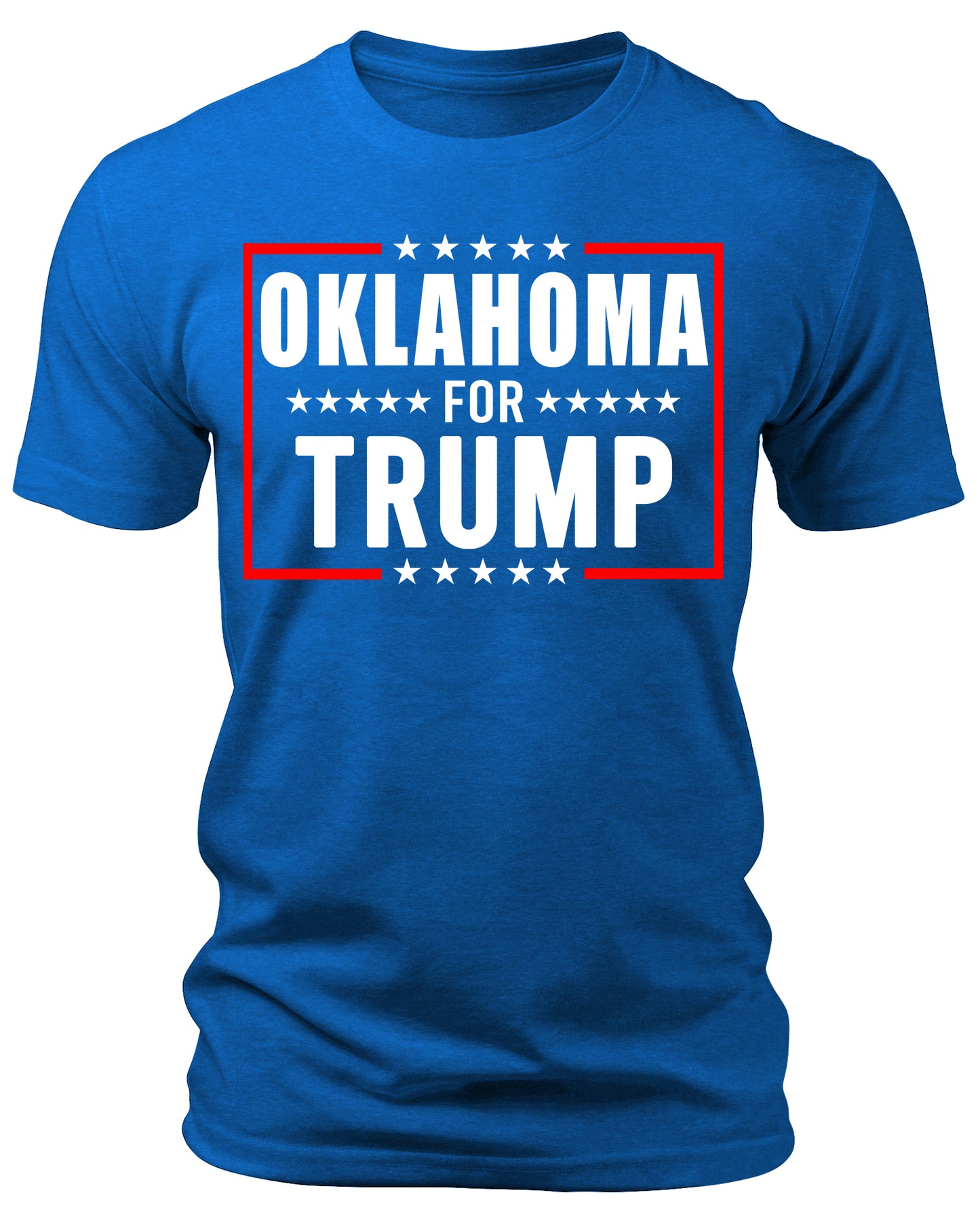 Men's Oklahoma for Trump 2024 T-Shirts Short Patriotic Sleeve Crewneck Graphic Tees