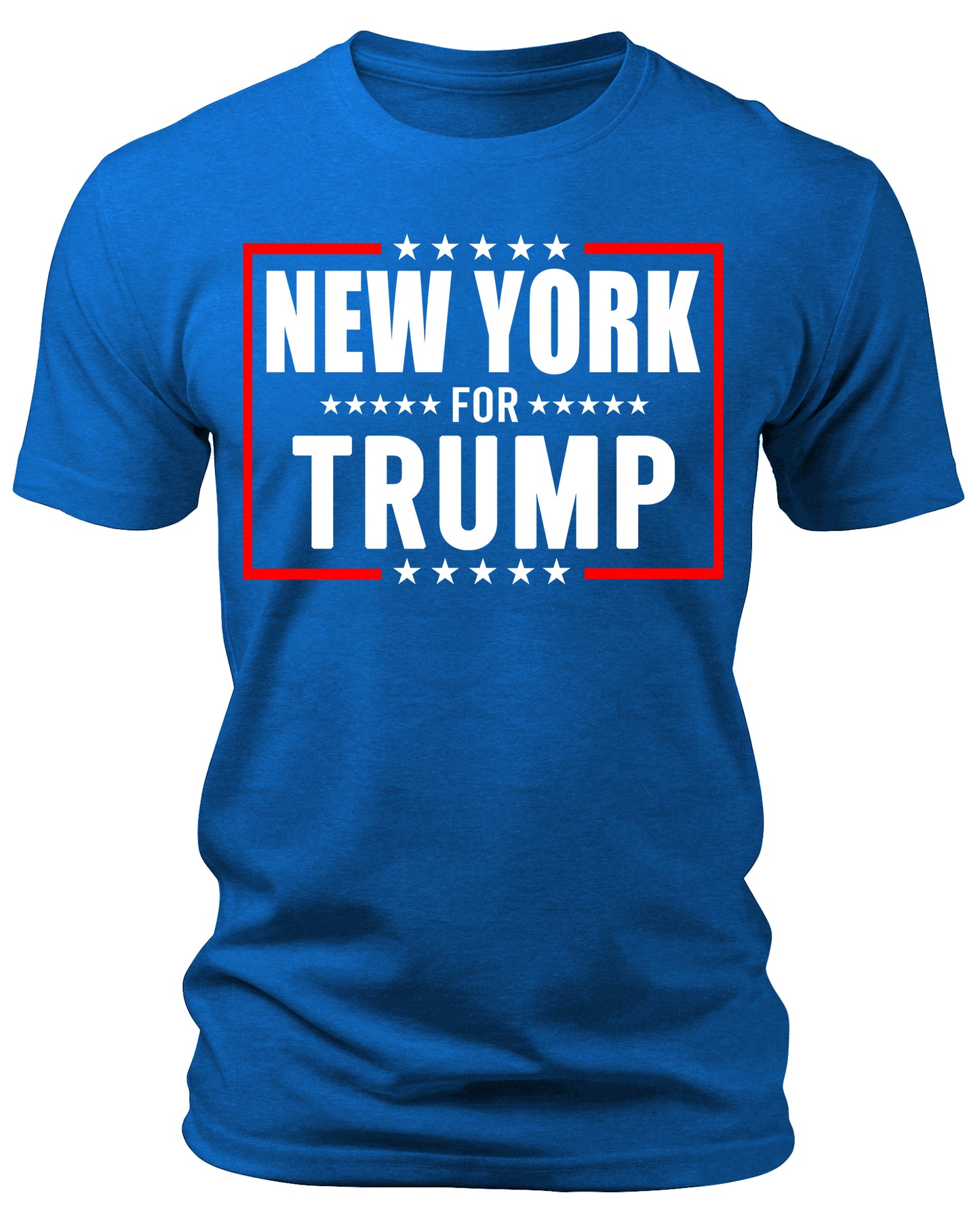 Men's New York for Trump 2024 T-Shirts Short Patriotic Sleeve Crewneck Graphic Tees