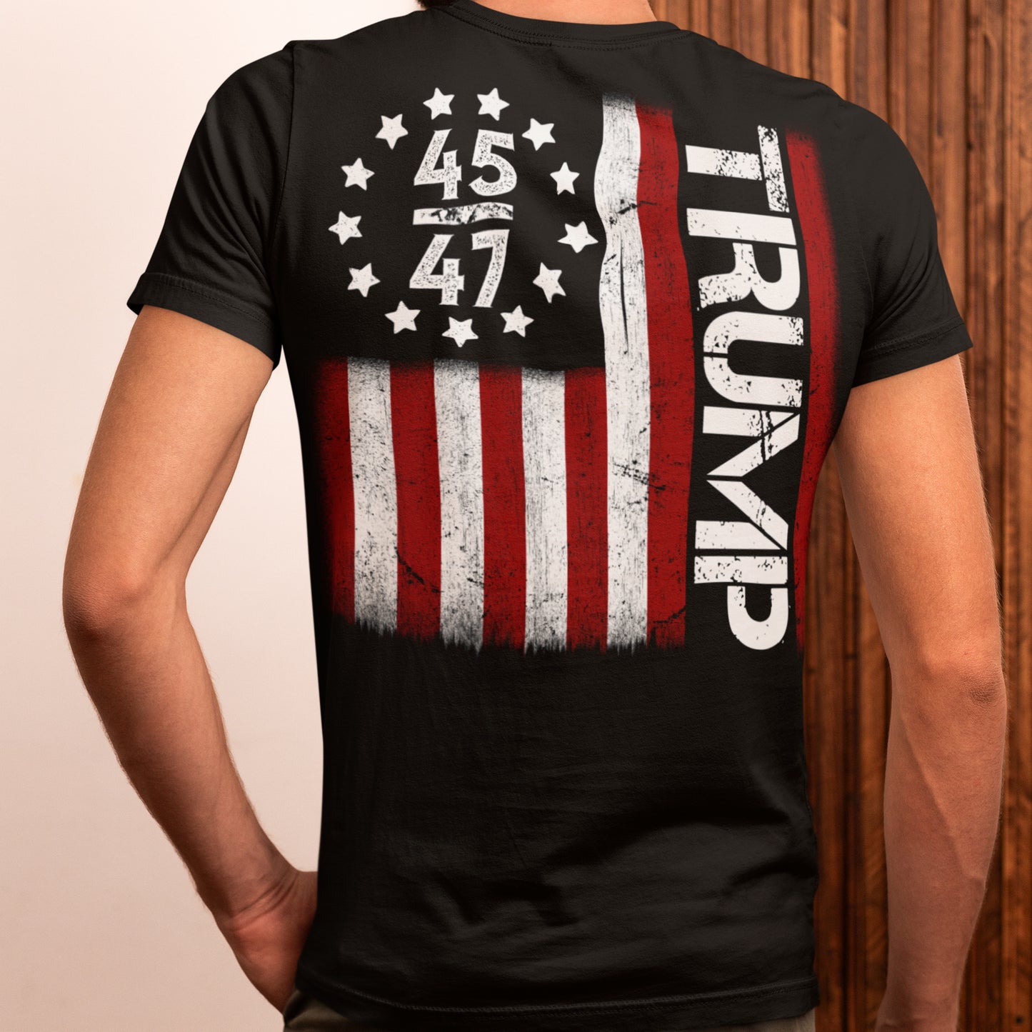 45 47 Trump Patriotic Graphic T-Shirt