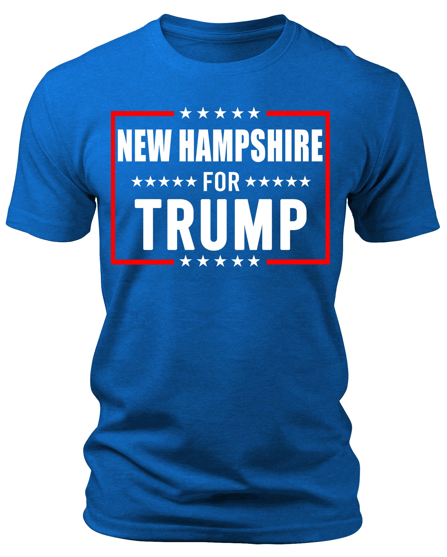 Men's New Hampshire for Trump 2024 T-Shirts Short Patriotic Sleeve Crewneck Graphic Tees