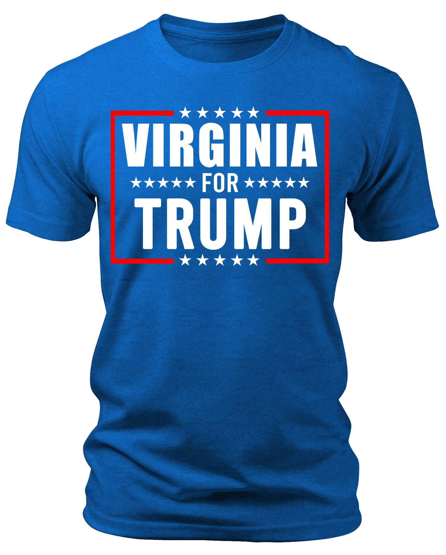 Men's Virginia for Trump 2024 T-Shirts Short Patriotic Sleeve Crewneck Graphic Tees