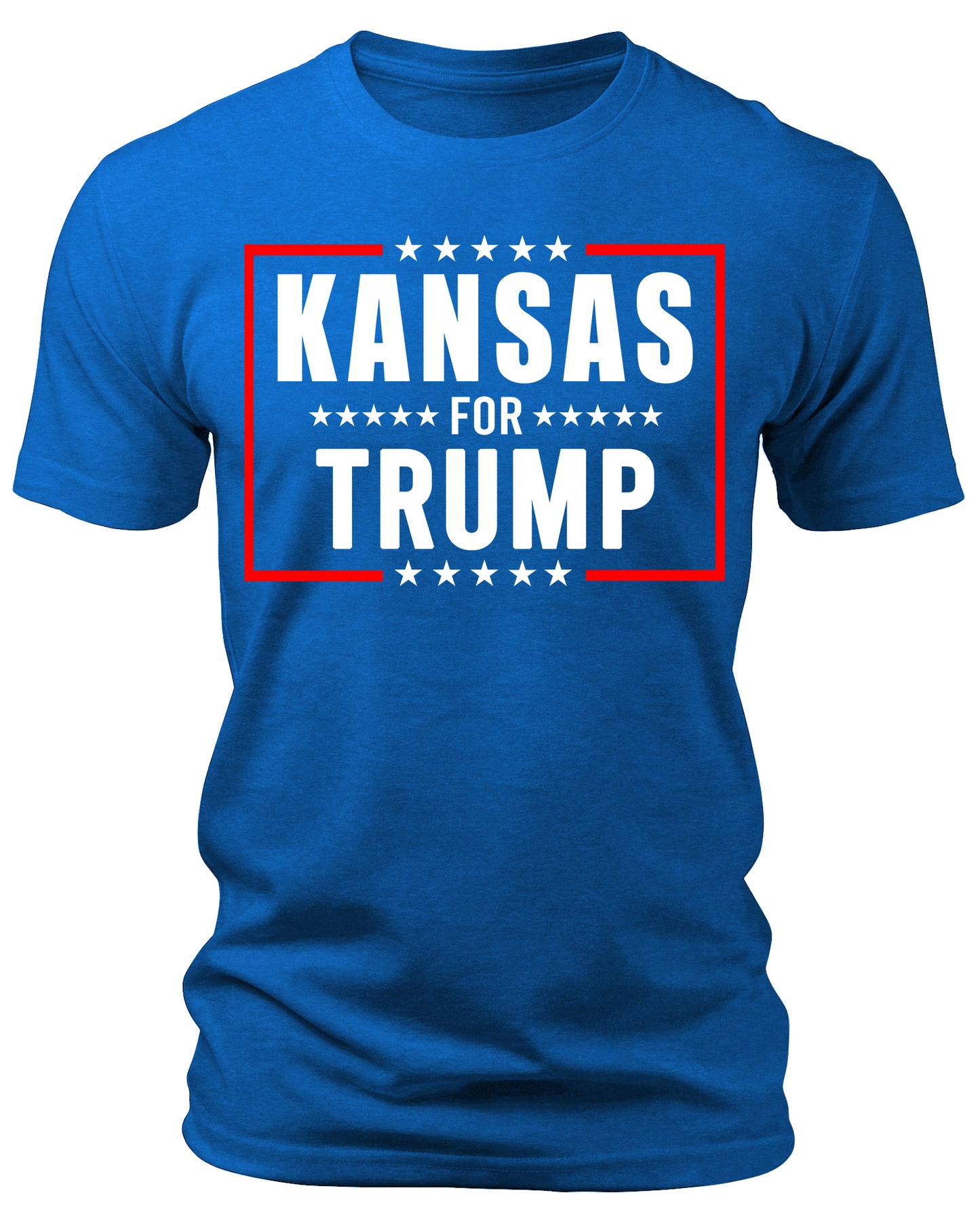 Men's Kansas for Trump 2024 T-Shirts Short Patriotic Sleeve Crewneck Graphic Tees