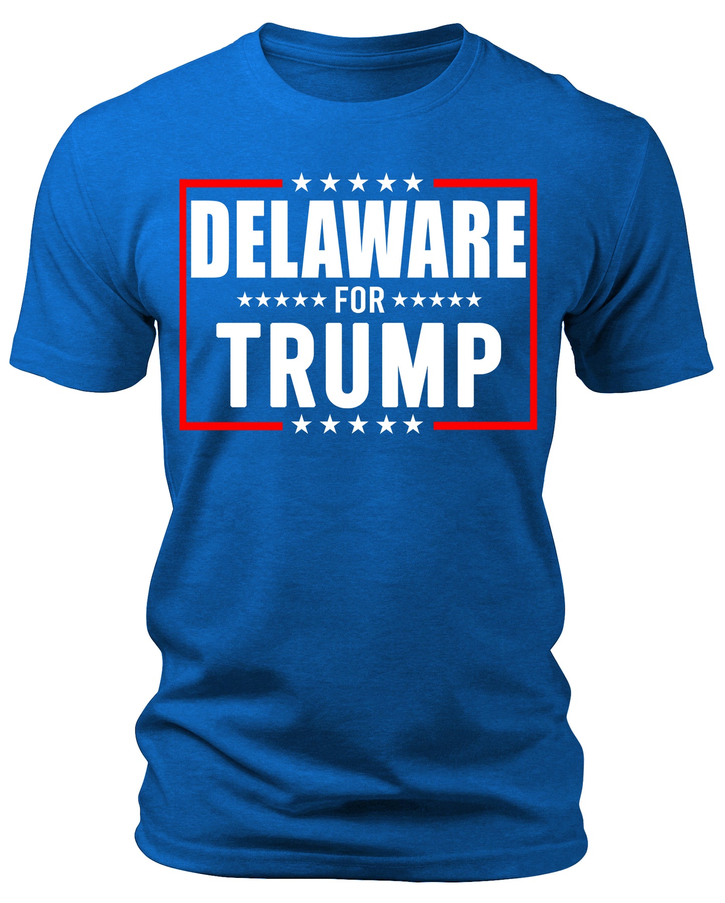 Men's Delaware for Trump 2024 T-Shirts Short Patriotic Sleeve Crewneck Graphic Tees